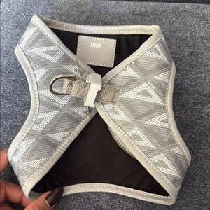 Dior Gray Patterned Pet Harness
